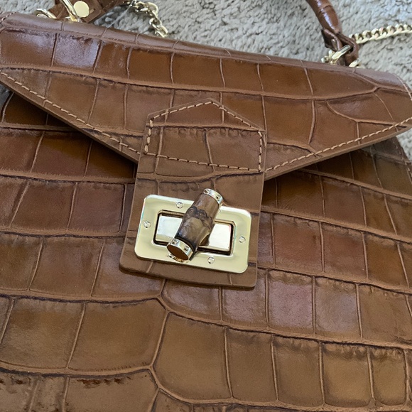 PERSAMAN NEW YORK Marta Embossed Satchel - Picture 4 of 11